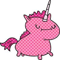 cartoon doodle of a magical unicorn vector