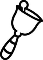 hand bell icon vector