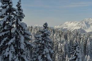 winter mountain landscape photo