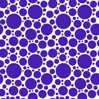 Geometrical background with uneven circles. Abstract round seamless pattern. Hand drawn dots pattern isolated on background. vector