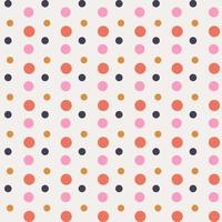 Geometrical background with uneven circles. Abstract round seamless pattern. Hand drawn dots pattern. Dotted background. vector
