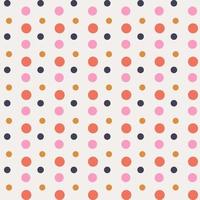 Geometrical background with uneven circles. Abstract round seamless pattern. Hand drawn dots pattern. Dotted background. vector