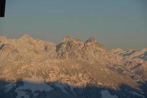 paisaje de montaña de invierno foto