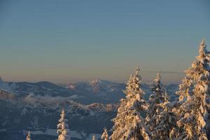 winter mountain landscape photo