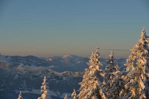 winter mountain landscape photo