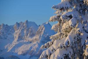 mountain winter landscape photo