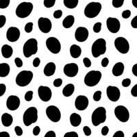 Geometrical background with uneven circles. Abstract round seamless pattern. Hand drawn dots pattern. Dotted background. vector