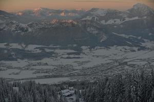 winter mountain landscape photo