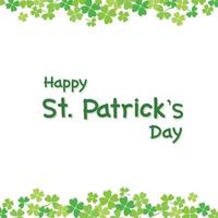 Happy Saint Patrick's Day background. vector