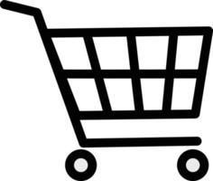 Shopping Cart icon isolated on white background. vector