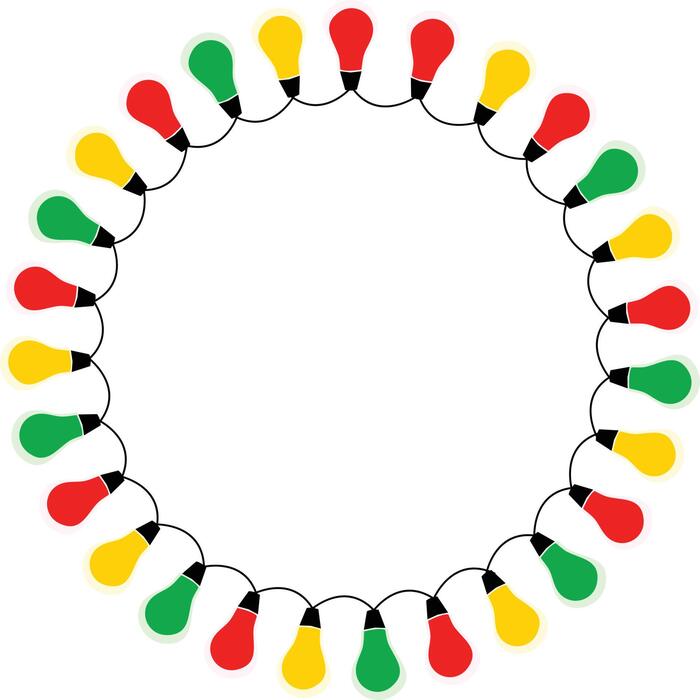 Christmas Lights Circle Vector Art, Icons, and Graphics for Free Download