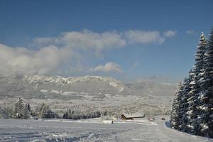 winter mountain landscape photo