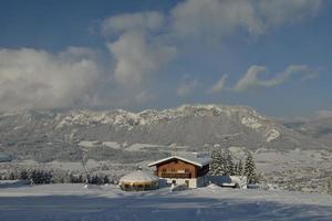 winter mountain landscape photo