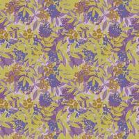 Abstract colorful messy doodle flower seamless pattern. Fantasy floral background. Ditsy floret texture. vector