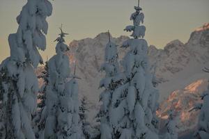 winter mountain landscape photo