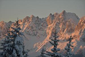 winter mountain landscape photo