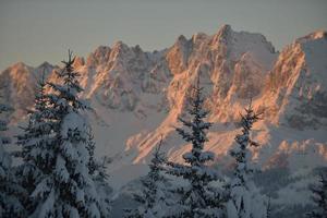 winter mountain landscape photo