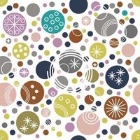 Seamless abstract background with dots, circles. Messy infinity dotted geometric pattern. vector