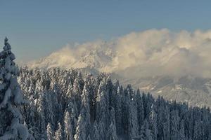 winter mountain landscape photo