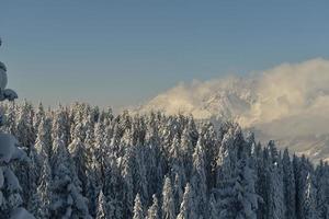 winter mountain landscape photo