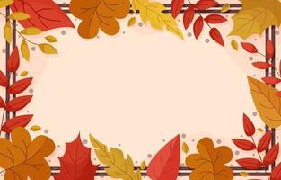 Fall Background Border Template vector