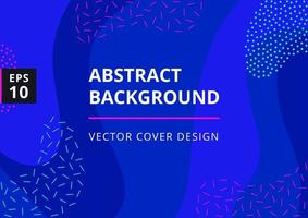 Abstract geometric wavy background. Trendy fluid flow shapes composition. Modern design template for brochure, poster, baner and presentation. Vector illustration