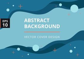 Abstract geometric wavy background. Trendy fluid flow shapes composition. Modern design template for brochure, poster, baner and presentation. Vector illustration