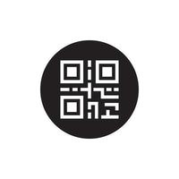 qr icono eps 10 vector