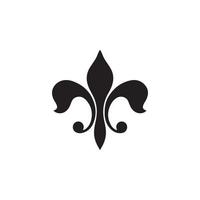 Fleur de Lis Heraldic Icon EPS 10 vector