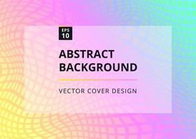 Abstract geometric wavy background with checkered holographic gradient. Trendy fluid flow shapes composition. Modern design template for brochure, poster, banner and presentation. Vector illustration