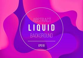 Liquid color background design with fluid gradient shapes composition. Dynamical colored forms and waves. Futuristic template for landing page, poster, banner, cover, presentation. Vector illustration