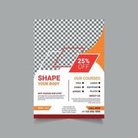 Gym Flyer Template Download vector