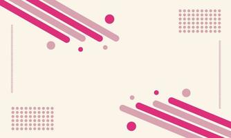 Abstract modern background with pink lines and circles vector