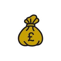 Money Bag Icon EPS 10 vector