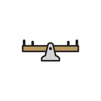 See Saw Icon EPS 10 vector