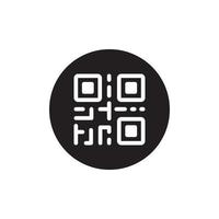 qr icono eps 10 vector