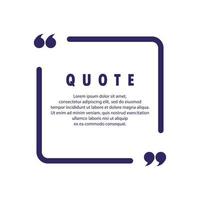 Quote template with text vector