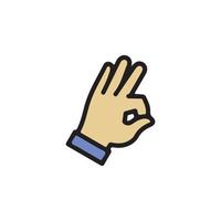 Gestures of Human Hands Icon EPS 10 vector