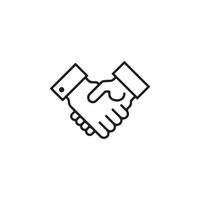 Hand Shake Icon EPS 10 vector