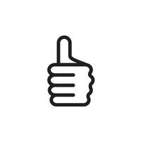 Thumbs Up and Down Icon EPS 10 vector