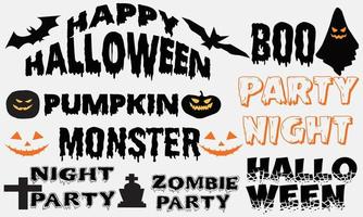 Halloween svg design bundle design    happy halloween party night vector