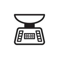 Balanzas de cocina icono eps 10 vector