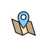 Map Location Icon EPS 10 vector