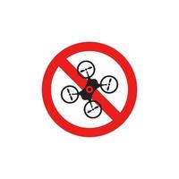 Prohibition Drone Icon EPS 10 vector