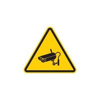 Video Surveillance Sign Icon EPS 10 vector