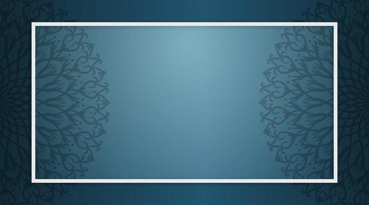 vector background with frames, decorated with mandalas