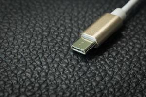 cable usb type c it connection device close up image. photo