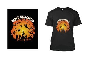 diseño de camiseta de halloween vector