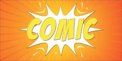 Comic Lettering Summer In The Speech Bubbles Comic Style Flat Design. Dynamic Pop Art Vector Illustration Isolated On Rays Background. Exclamation Concept Of Comic Book Style Pop Art Voice Phrase.