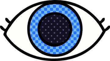 comic book style cartoon eye vector